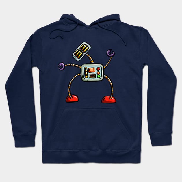 Long Limb Cartoon Robot Hoodie by Squeeb Creative